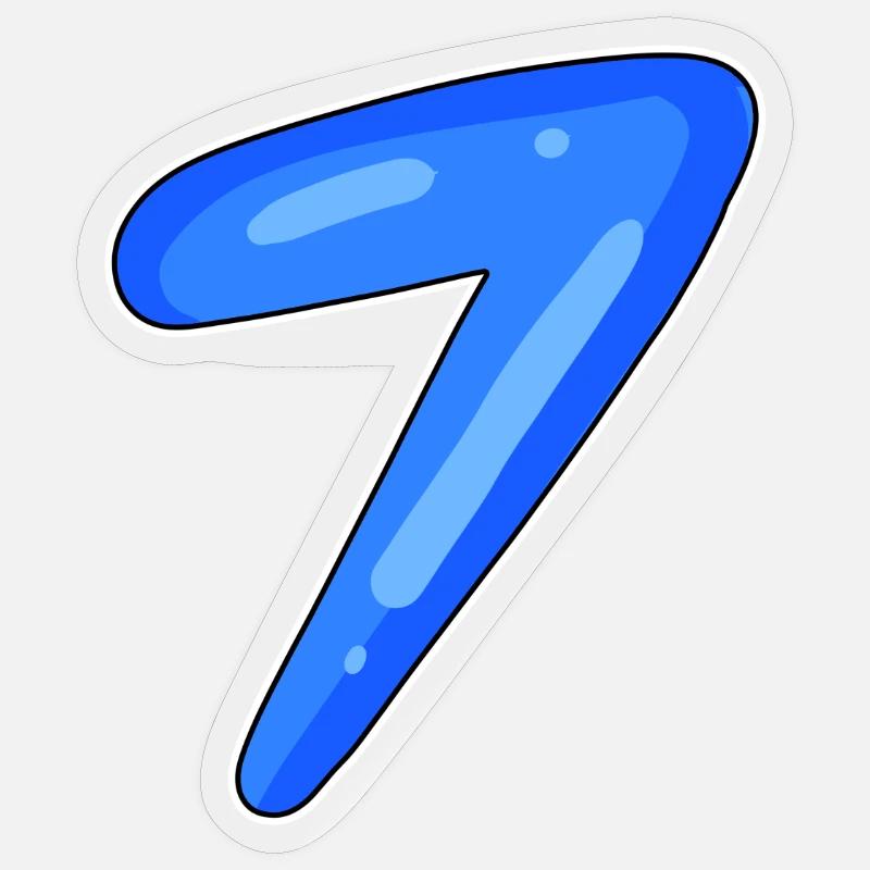 7 - Sticker taille S (10 x 10 cm) - brillant transparent