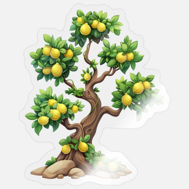 Lemon Tree, Natural Idyll, Refreshment Sticker size S (10 x 10 cm)