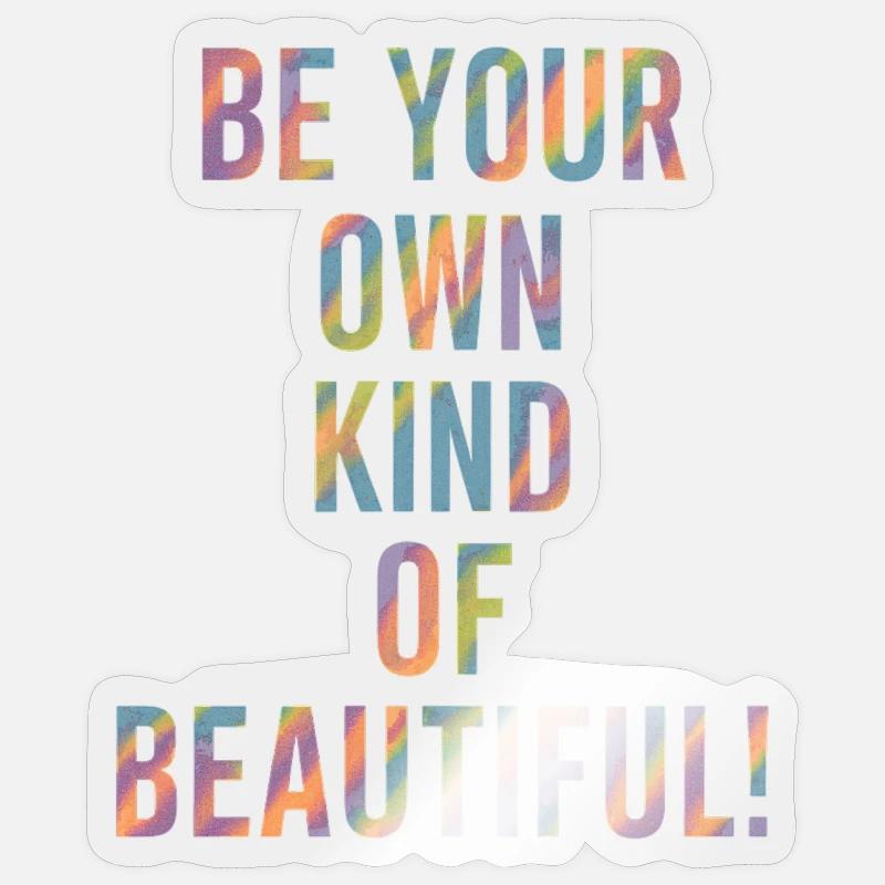 Sei Dein Eigenes Schönheitsideal Sticker Größe S (10 x 10 cm)