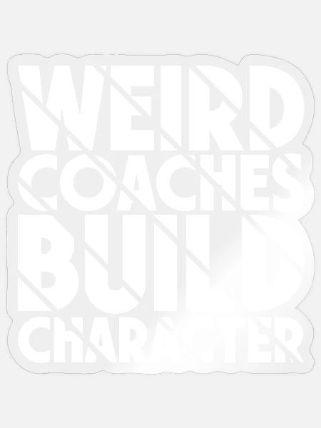 Seltsame Coaches Bilden Charakter Trainer - Sticker Größe S (10 x 10 cm) - Transparent glänzend