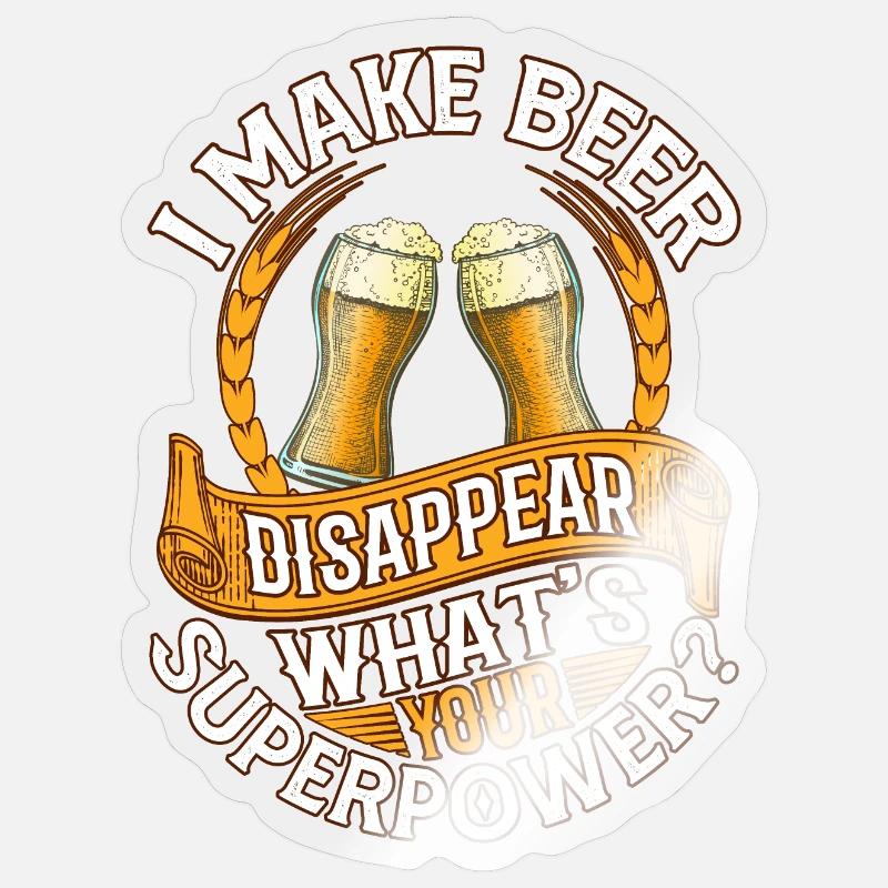 Ich Lasse Bier Verschwinden Bier Sticker Größe S (10 x 10 cm)