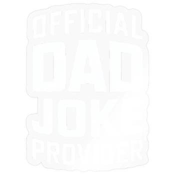 Offizieller Dad Joke Versorger - Sticker Größe S (10 x 10 cm) - Transparent glänzend - Vorne
