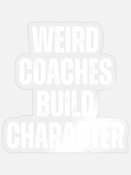 Seltsame Coaches Bilden Charakter Trainer - Sticker Größe S (10 x 10 cm) - Transparent glänzend