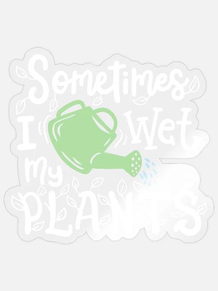 Garten Gärtner - Sticker Größe S (10 x 10 cm) - Transparent glänzend