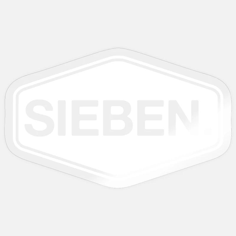 7. Geburtstag Junge Mädchen 7 Jahre Alt Sieben Sticker Größe S (10 x 10 cm)