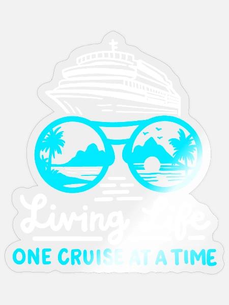 Kreuzfahrtschiff Kreuzfahrt - Sticker Größe S (10 x 10 cm) - Transparent glänzend
