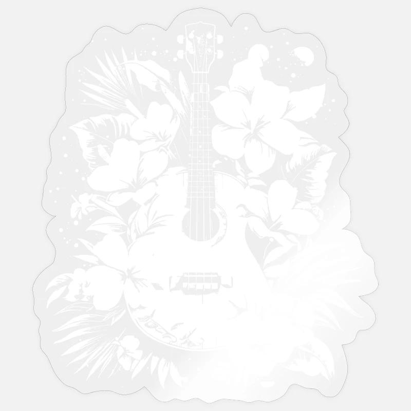 Ukulele Comic Sticker Größe S (10 x 10 cm)