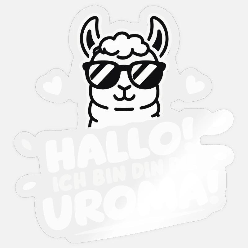 Uroma Geburtstag Beste Urgroßmutter Muttertag Sticker Größe S (10 x 10 cm)