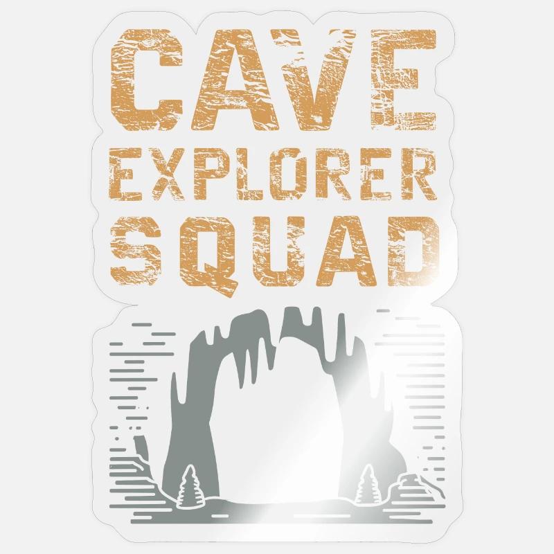 Cave Explorer Squad Abenteuer Sticker Größe S (10 x 10 cm)