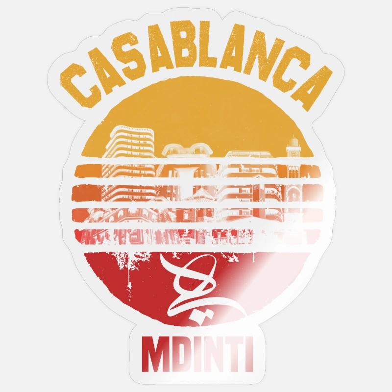 CASABLANCA HYA MDINTI - Sticker Größe S (10 x 10 cm) - Transparent glänzend