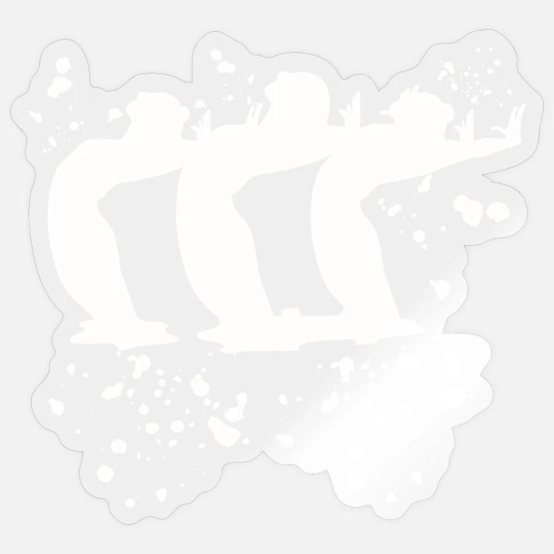 Artistic Swim Team Synchronschwimmen - Sticker Größe S (10 x 10 cm) - Transparent glänzend