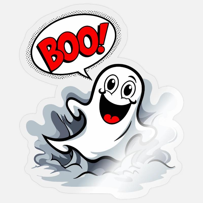 Cute Ghost Sticker size S (10 x 10 cm)