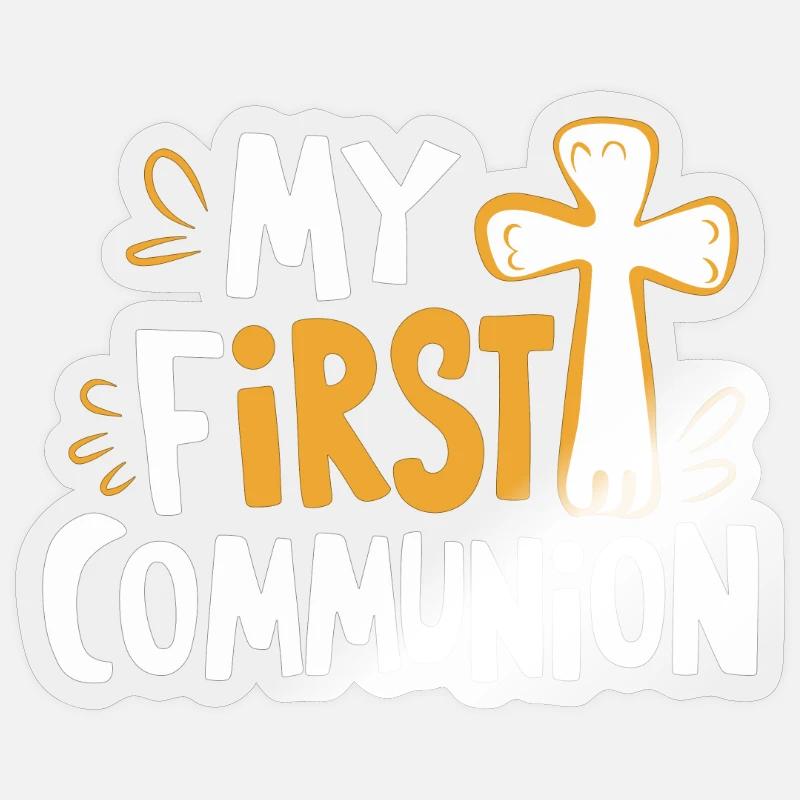 Ma première communion Conception solennelle Sticker taille S (10 x 10 cm)