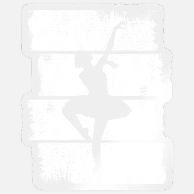 Ballet Dancer Drawing Sticker size S (10 x 10 cm)