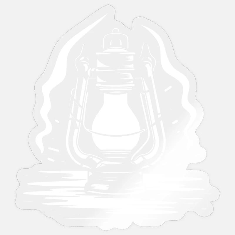Lantern Sketch - Sticker size S (10 x 10 cm) - transparent glossy