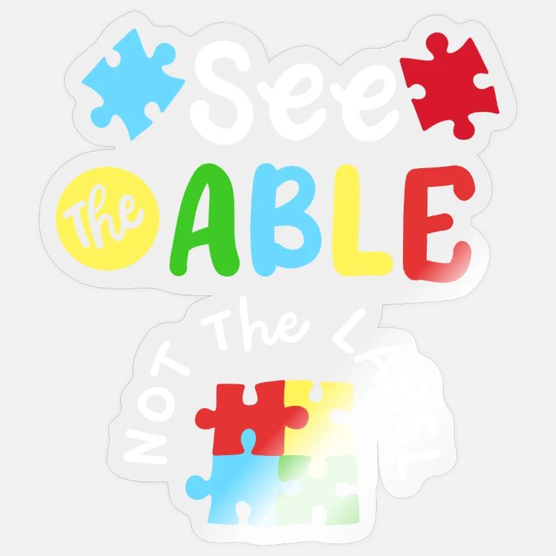 Autismus Bewusstsein SPED Lehrer Sticker Größe S (10 x 10 cm)