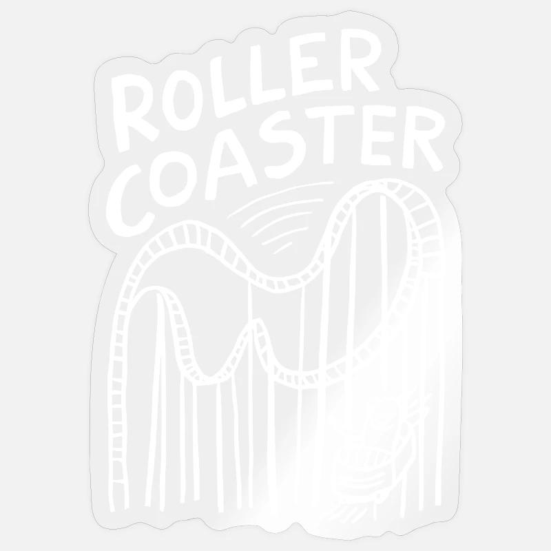 Roller Coaster Fun for Adrenaline Junkies Sticker size S (10 x 10 cm)