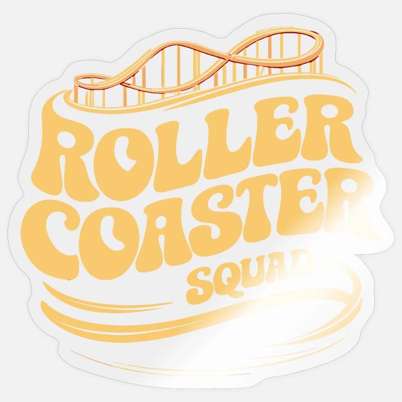 Roller Coaster Squad Abenteuer Sticker Größe S (10 x 10 cm)