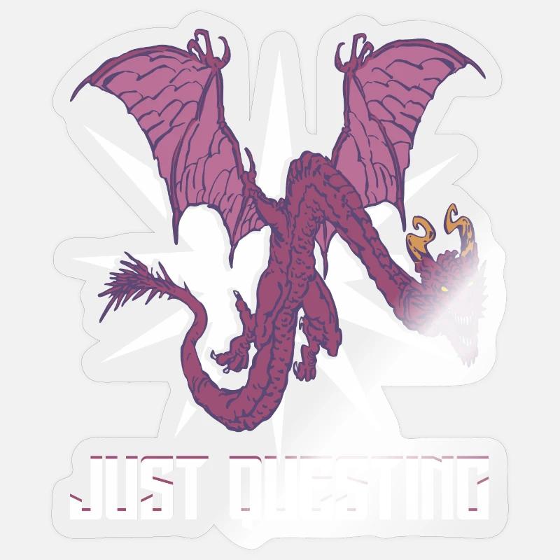Juste une quête - Sticker taille S (10 x 10 cm) - brillant transparent