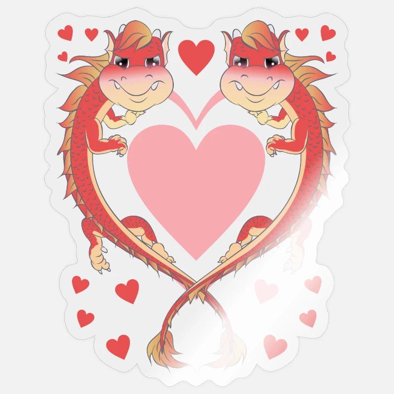 Drachen Sticker Größe S (10 x 10 cm)