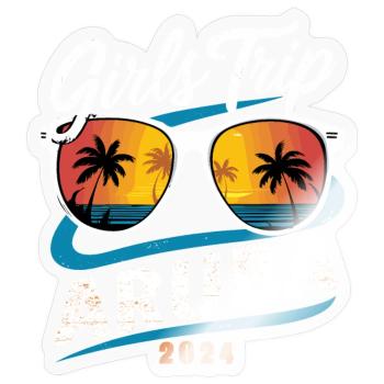 Girls Trip Aruba 2024 - Sticker size S (10 x 10 cm) - transparent glossy - Front