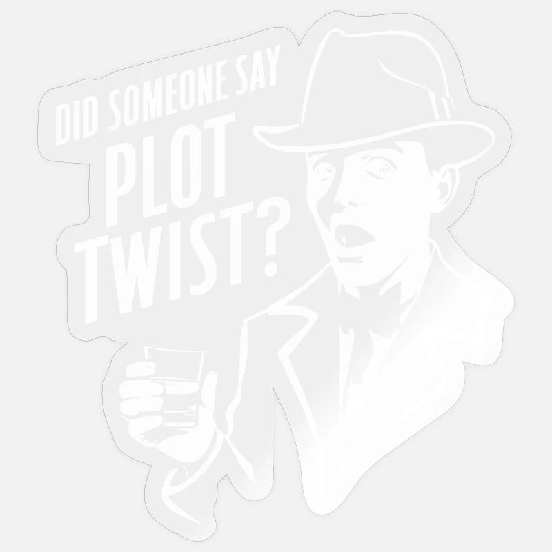Murder Mystery Dinner Outfit Plot Twist Sticker size S (10 x 10 cm)