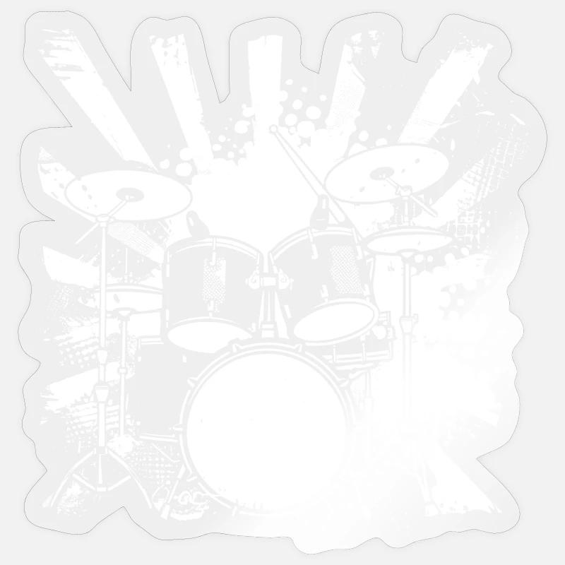 Trapset Drawing - Sticker size S (10 x 10 cm) - transparent glossy