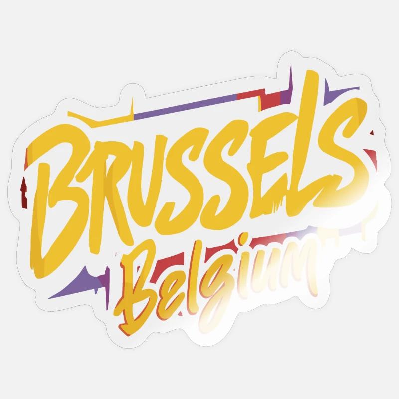 Mémoire souvenir de Varsovie Pologne - Sticker taille S (10 x 10 cm) - brillant transparent