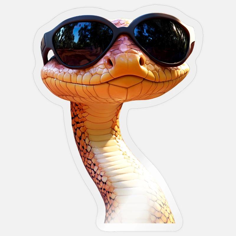 Snake Python Cobra Mamba Rattlesnake Snake Sticker size S (10 x 10 cm)