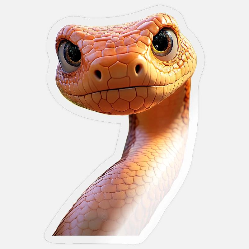 Snake Python Cobra Mamba Rattlesnake Snake Sticker size S (10 x 10 cm)