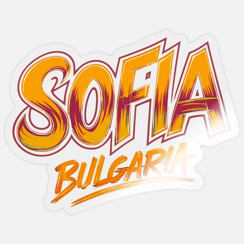 Sofia Bulgarie Souvenir Sticker taille S (10 x 10 cm)