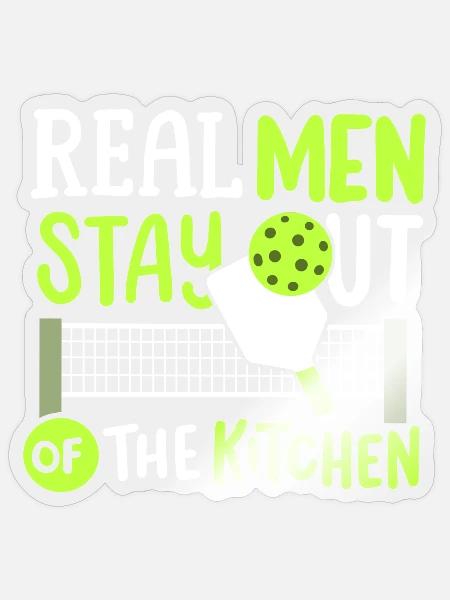 Pickleball-Spieler Paddleball - Sticker Größe S (10 x 10 cm) - Transparent glänzend