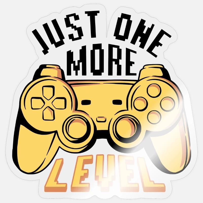 Gaming Controller Just One More Level Sticker size S (10 x 10 cm)