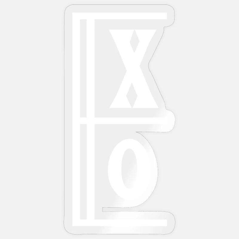 XO - Sticker size S (10 x 10 cm) - transparent glossy