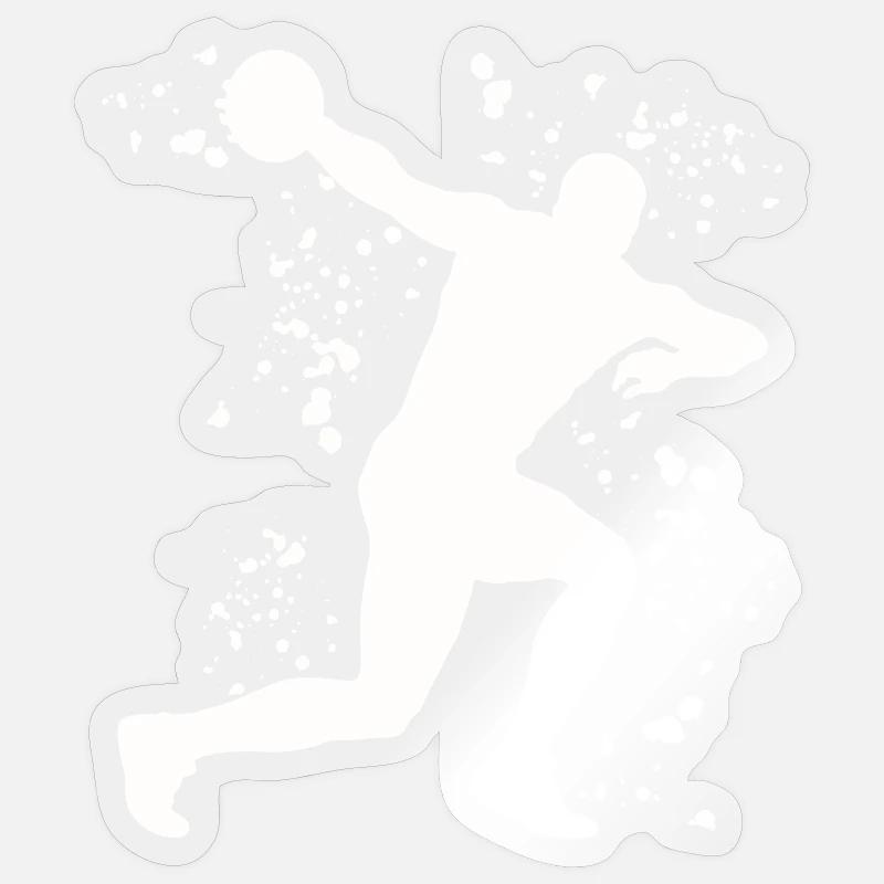 Diskuswerfer Colorsplash Diskuswurf Sticker Größe S (10 x 10 cm)