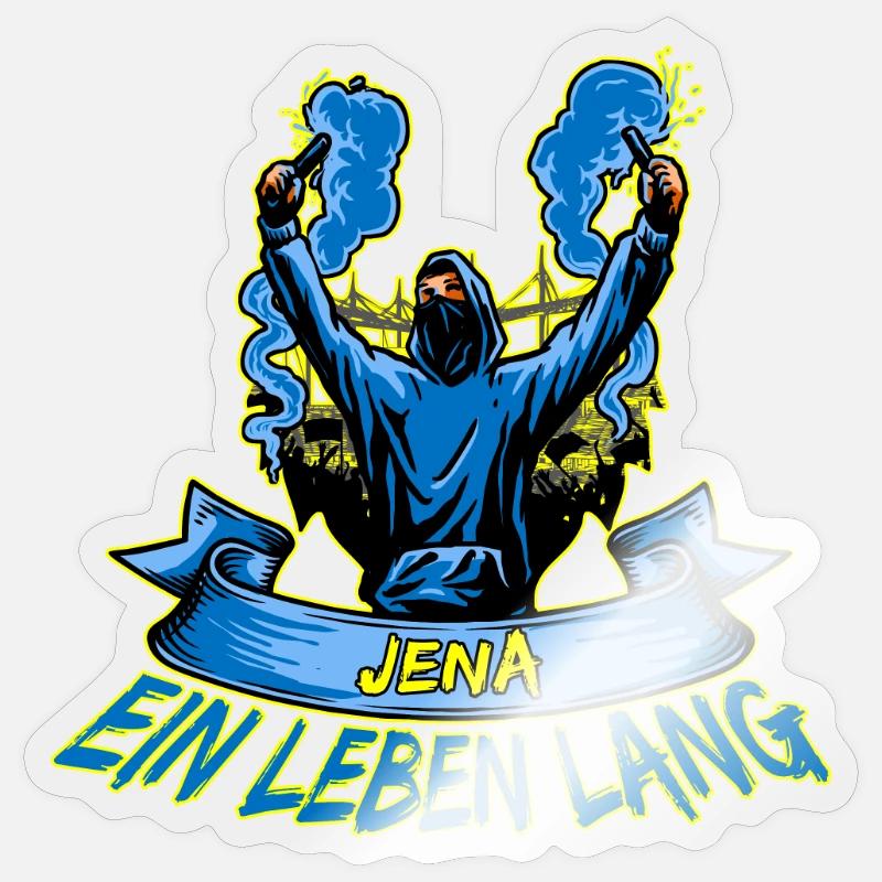 Jena ein Leben lang Sticker Größe S (10 x 10 cm)