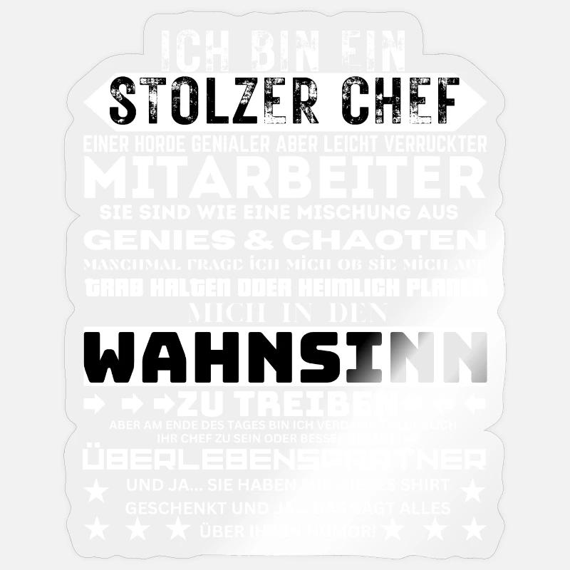 Ich bin der stolze Anführer einer Horde Sticker Größe S (10 x 10 cm)
