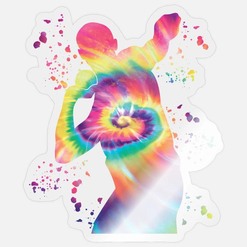 Lanceur de poids Colorsplash Lancer de poids Sticker taille S (10 x 10 cm)