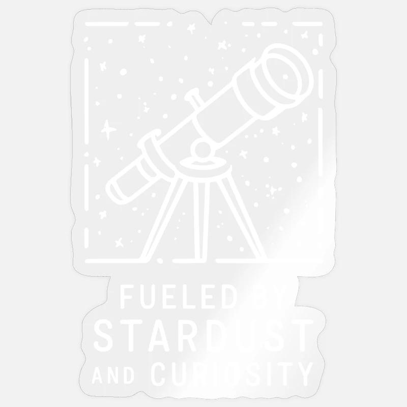 Driven by stardust and curiosity - Sticker size S (10 x 10 cm)