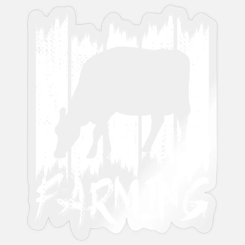 Rinderbauer Sticker Größe S (10 x 10 cm)