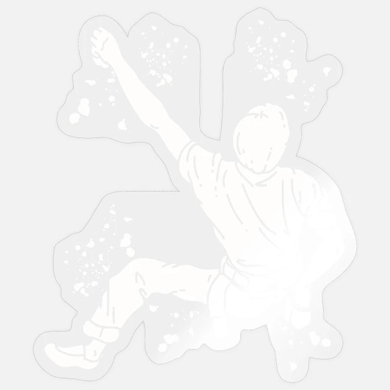 Boulderer Colorsplash Boulder Bouldern Sticker Größe S (10 x 10 cm)