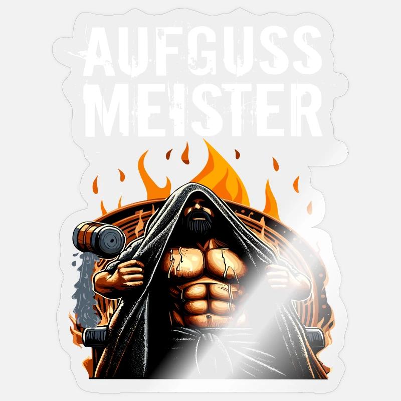 MAÎTRE DE L’INFUSION - Sticker taille S (10 x 10 cm) - brillant transparent