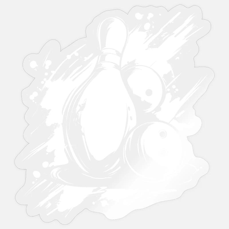 Bowling Graphics Sticker size S (10 x 10 cm)