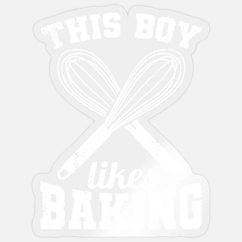 Baker Boy - Sticker size S (10 x 10 cm) - transparent glossy
