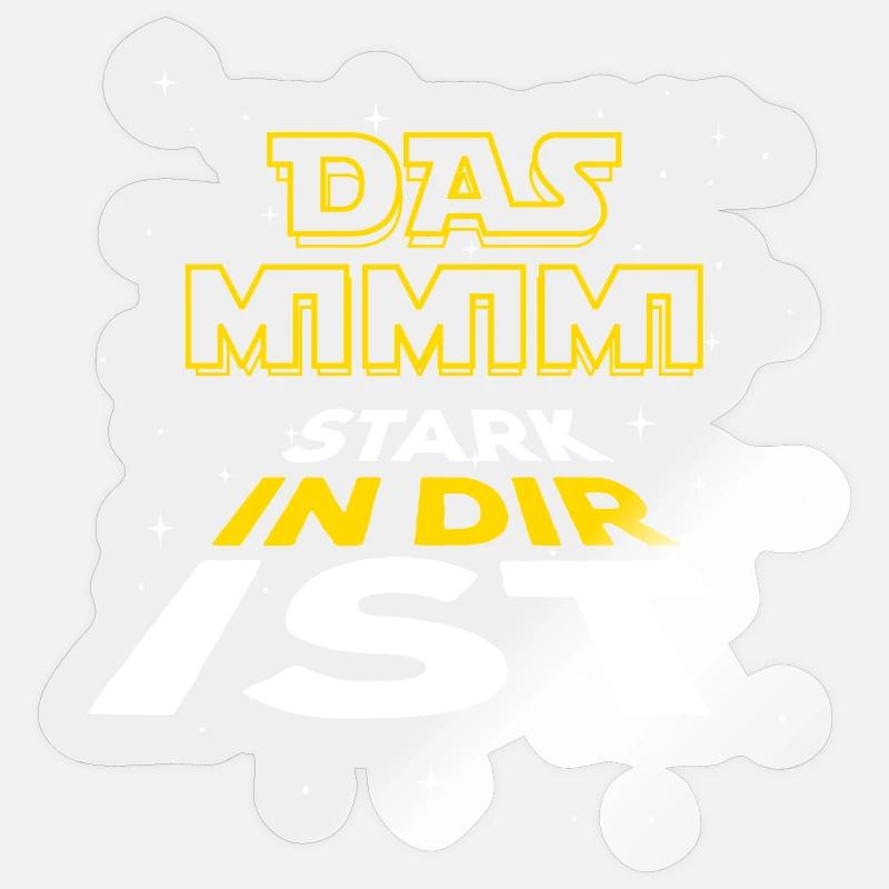 Das Mimimi stark in dir ist - rumheulen Spruch - Sticker Größe S (10 x 10 cm) - Transparent glänzend