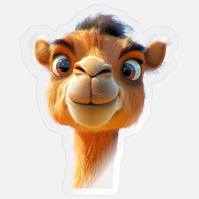 Camel Dromedary Bactrian Camel Gift Camels Sticker size S (10 x 10 cm)
