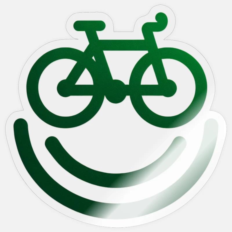 Conception de vélos/roues pour les cyclistes Sticker taille S (10 x 10 cm)