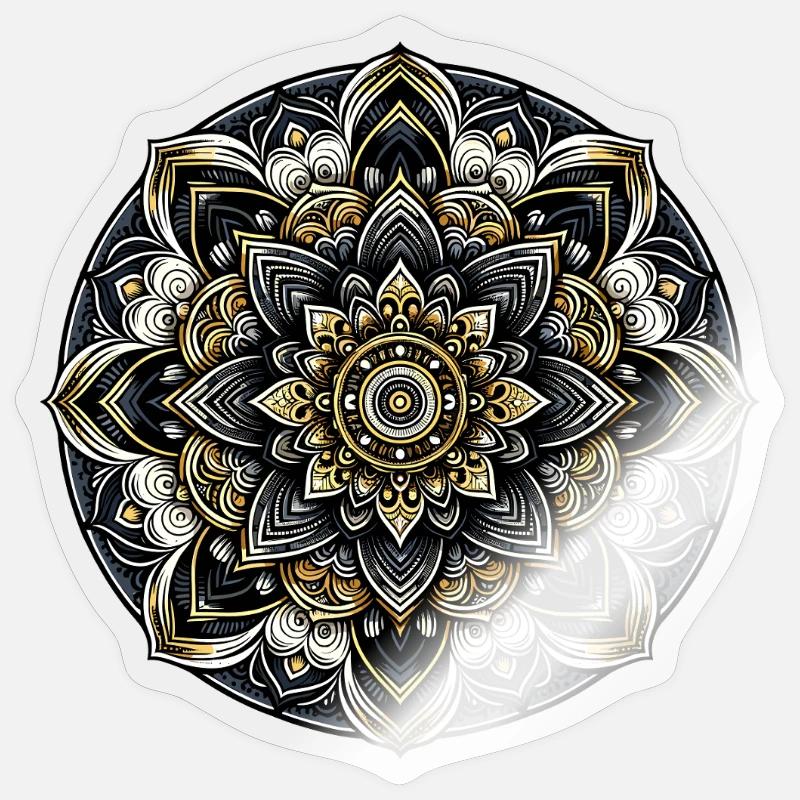 Mandala Modern Harmony Geometry Art Sticker size S (10 x 10 cm)
