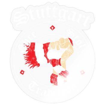 Stuttgart Ehre Stolz Tradition No II - Sticker Größe S (10 x 10 cm) - Transparent glänzend - Vorne