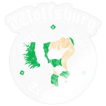 Wolfsburg Ehre Stolz Tradition No II - Sticker Größe S (10 x 10 cm) - Transparent glänzend - Vorne
